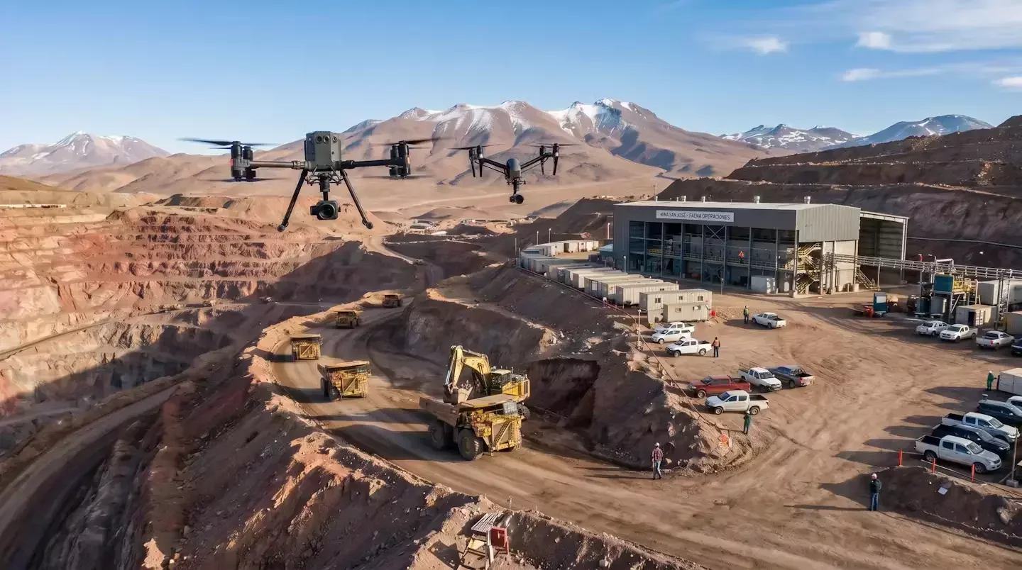 Amenaza de drones en minas de LATAM